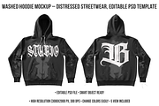 Washed Hoodie Mockup Editable PSD, a Hoody Mockup by std.badboy (Thumbnail 1 of 4)