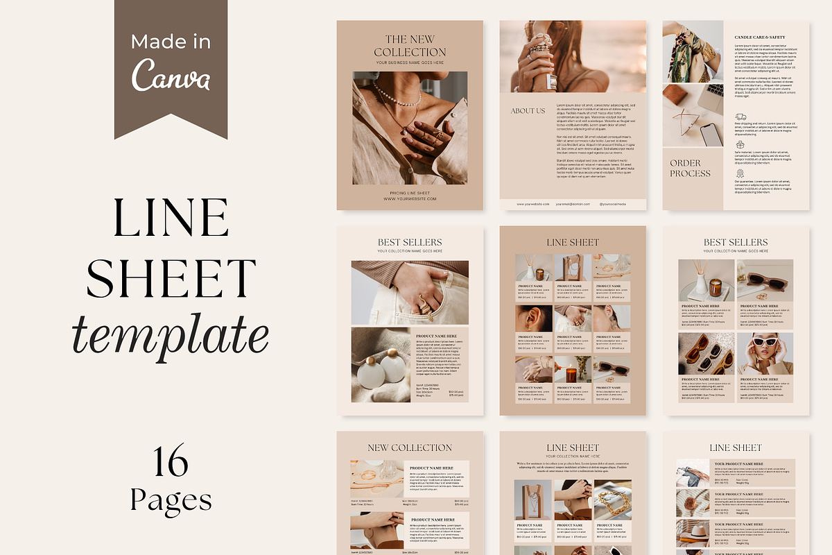 Wholesale Line Sheet Template, a Magazine Template by ShopRShop