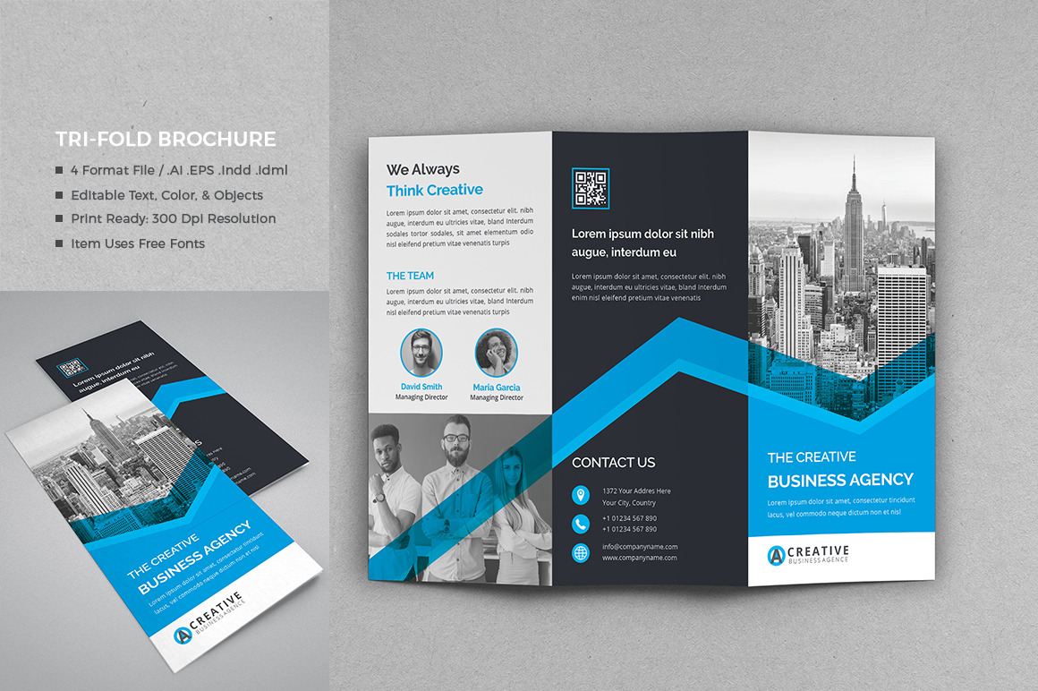 Corporate Tri-Fold Brochure, a Brochure Template by design_pick