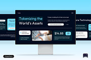 RWA Tokenization Pitch Deck, a Presentation Template by Claymoon Lab (Thumbnail 1 of 7)