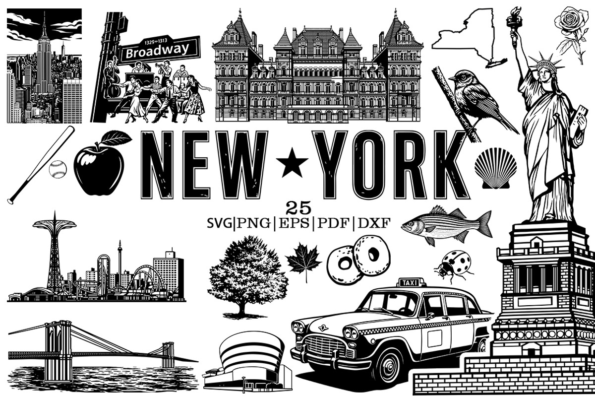 New York State Vector Clipart, an Object Illustration by FITALARTSNEDIGI (Photo 1 of 6)