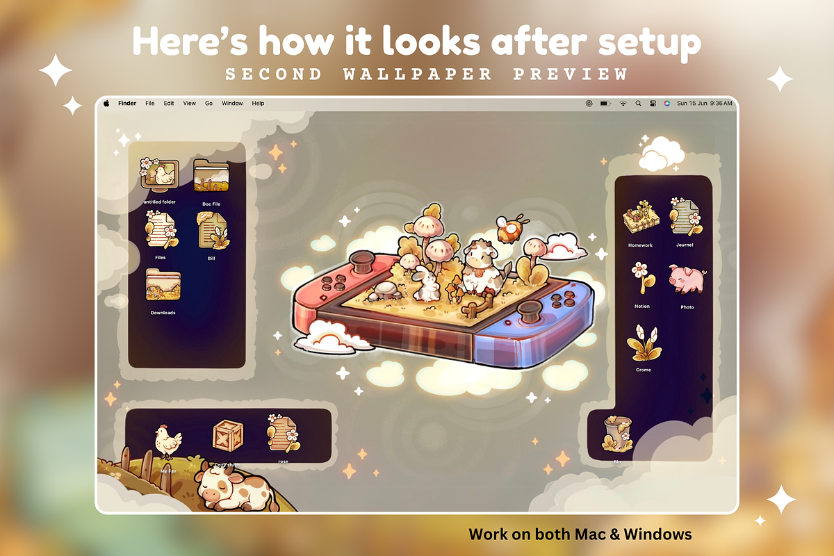 Farm Harvest Desktop Folder Icon Set, a Wallpaper Graphic by TheDoodleSweets (Photo 6 of 6)