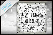 All is Calm, Christmas Graphic SVG, an Object Graphic by SparkalDesigns (Thumbnail 1 of 2)