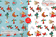 12 Days of Christmas Folk Art, a Seasonal Illustration by Arie Clares (Thumbnail 5 of 12)
