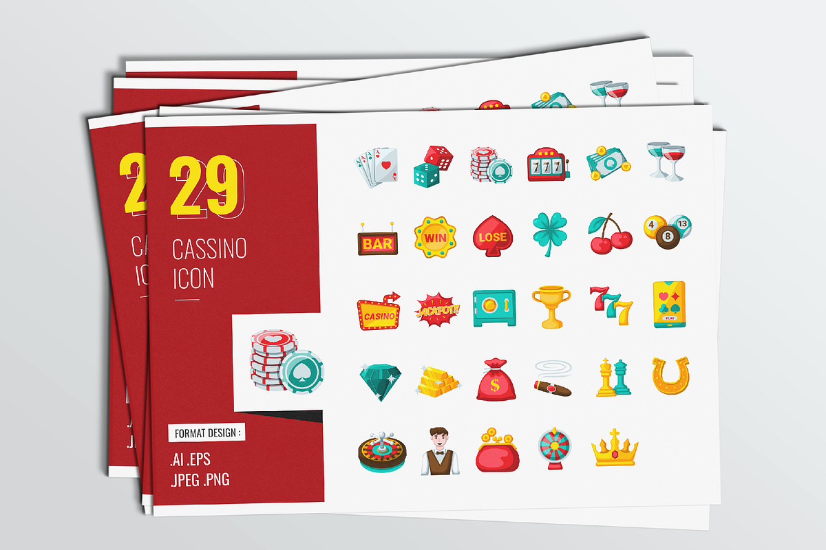 Casino Icon Design, a Solid Icon by shin_std
