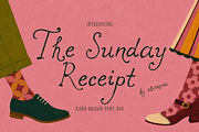 The Sunday Receipt Font Duo, a Handwritten Font by elvinova (Thumbnail 1 of 13)