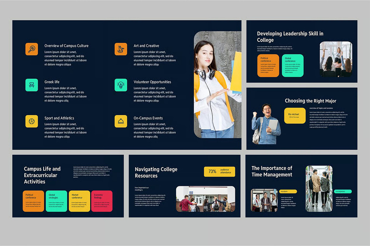 College Study GSlides, PPoint, a Presentation Template by Fit-tee (Photo 2 of 4)