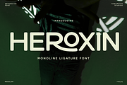 Heroxin - Monoline Ligature Font, a Sans Serif Font by RagamKata (Thumbnail 1 of 10)