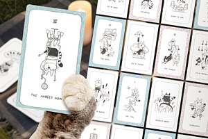 Doodle Cats Full Tarot Deck, an Illustration by Anastasiya Klempach