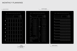 3 In 1 Planner Templates