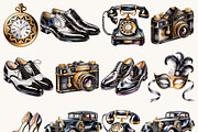 Masquerade Party Clipart Bundle, a Person Illustration by BusyDaydesign (Thumbnail 2 of 9)