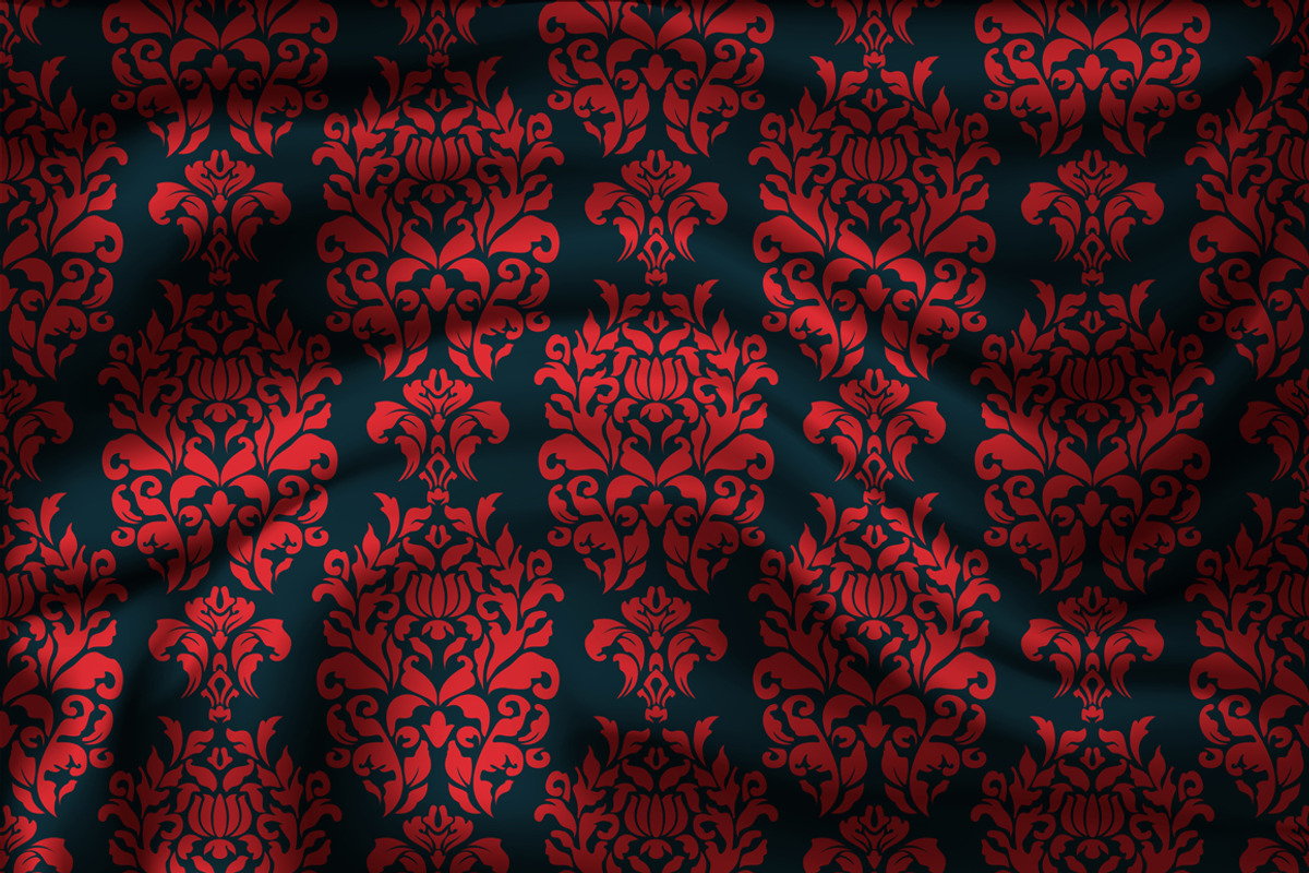 Vector patterns of silk. preview 4