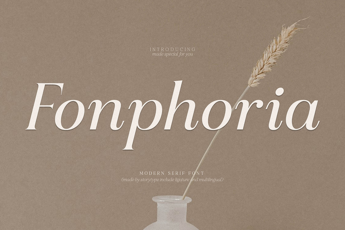 Fonphoria - Modern Serif Font, a Serif Font by Storytype Studio (Photo 1 of 15)