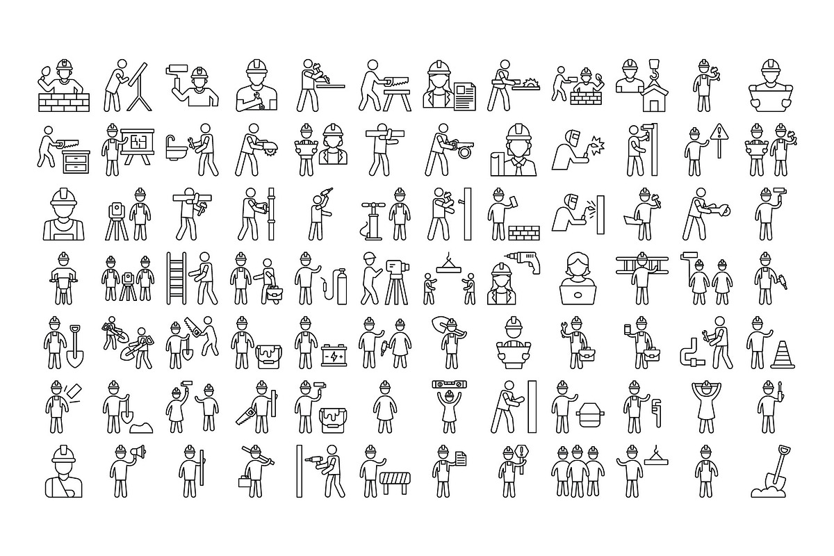 Construction Icons Pack, an Icon by Vector Portal (Photo 4 of 5)