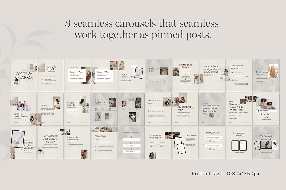 Instagram Pinned Post Carousels, a Social Media Template by Tabitha Emma (Photo 2 of 10)