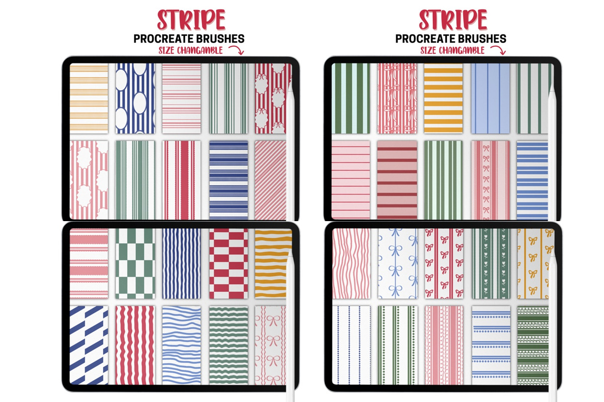 Pattern Procreate Brushes Bundle, a Brush Add-On by Brush Lab (Photo 7 of 10)