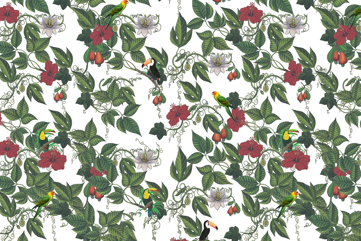SPRING FLOWERS AND BIRDS PATTERN, a Pattern Graphic by gmzgns (Photo 8 of 8)