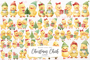 Baby Christmas Chick Clipart, an Illustration by Markicha Art (Thumbnail 1 of 6)