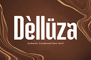 Delluza - Authentic Condensed Sans, a Sans Serif Font by Almarkhatype (Thumbnail 1 of 9)