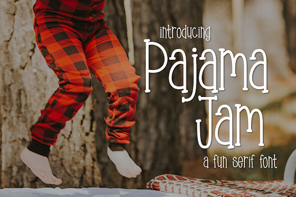 Pajama Jam A Fun Serif Font preview 2