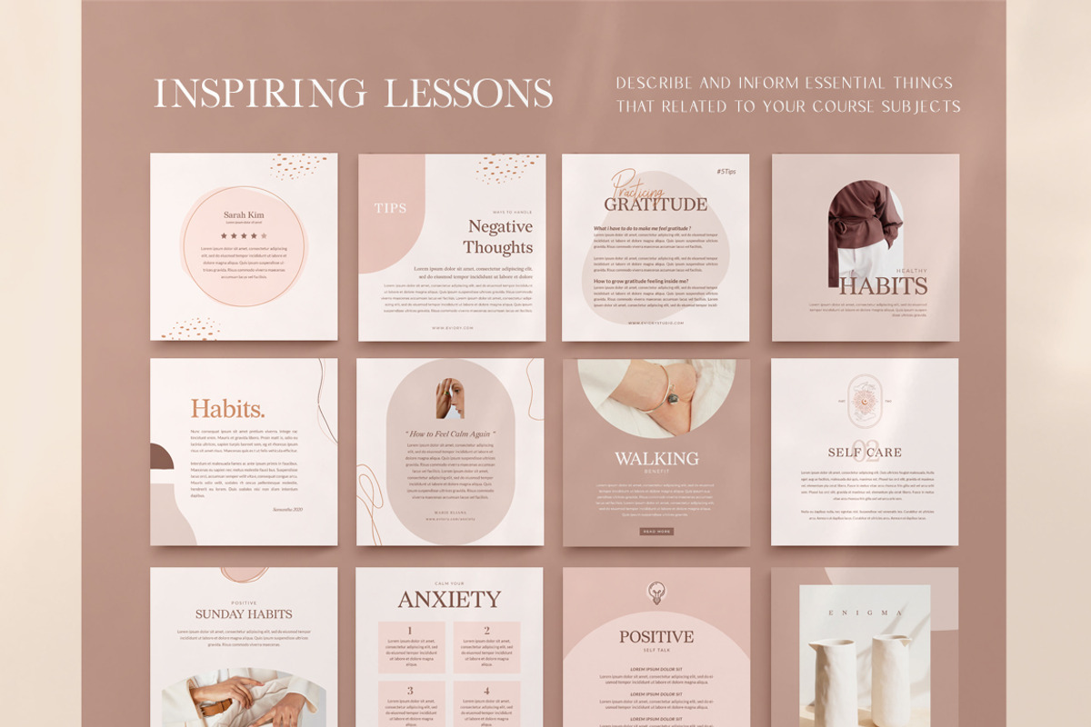 Wellness Instagram Creator CANVA PS, a Social Media Template by Eviory (Photo 23 of 48)