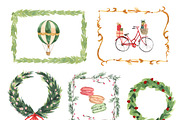 Parisian Holiday Watercolor Clipart, an Object Illustration by RhianAwni (Thumbnail 5 of 5)