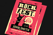 Edgy Rock Fest Music Flyer, a Flyer Template by Guuver (Thumbnail 2 of 3)