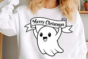 Christmas Ghost Clipart, an Illustration by SinaCreation (Thumbnail 5 of 7)