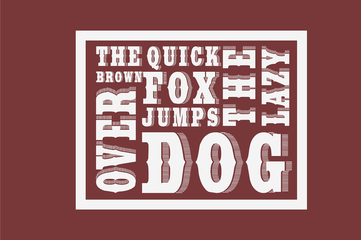 Wide Saloon - Display Font preview 6