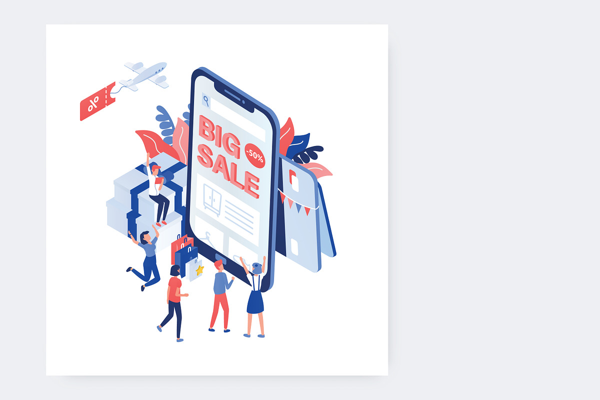 Big sale concept, a Technology Illustration by Good Studio (Photo 2 of 3)
