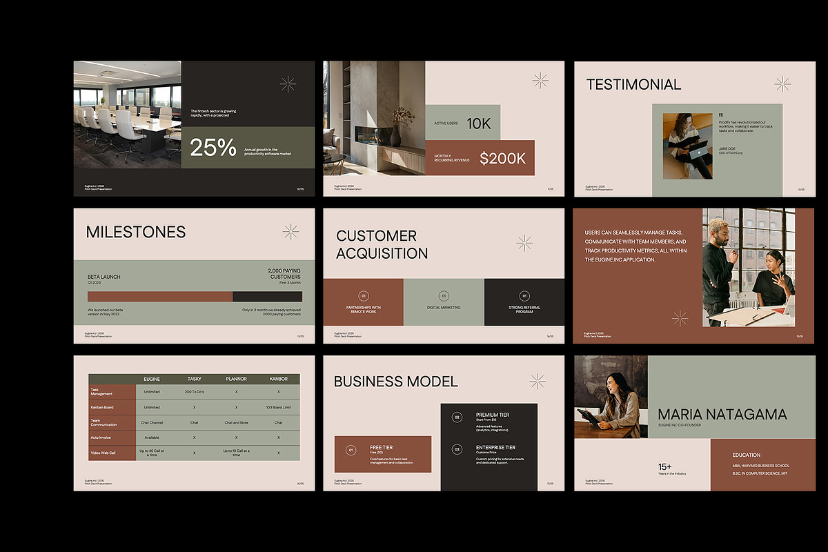Eugene Fintech Pitch Deck PowerPoint, a Presentation Template by Neermana (Photo 3 of 4)