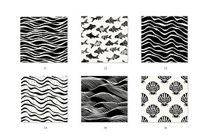 Underwater Seamless Patterns Bundle