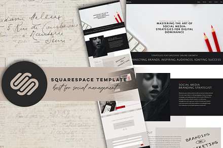 Squarespace Social Media Website, a Squarespace Template by Design House