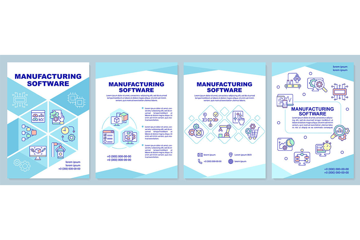 Manufacturing software brochure, a Brochure Template by IMG Visuals