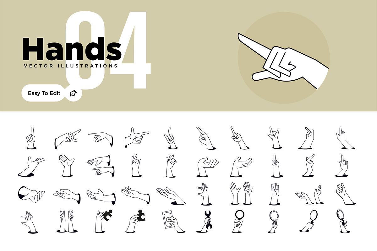 Hands illustrations, a Person Illustration by PureSolution (Photo 5 of 5)