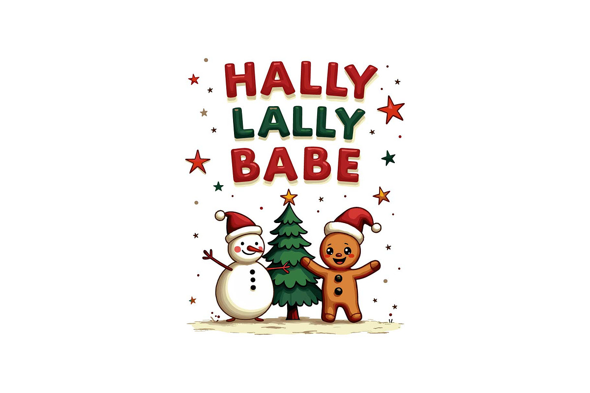 Gingerbread & Snowman Holiday Crew, an Object Graphic by Designs_River (Photo 4 of 12)