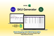 SKU Generator - Excel, an App Template by Ardent Workshop (Thumbnail 1 of 5)