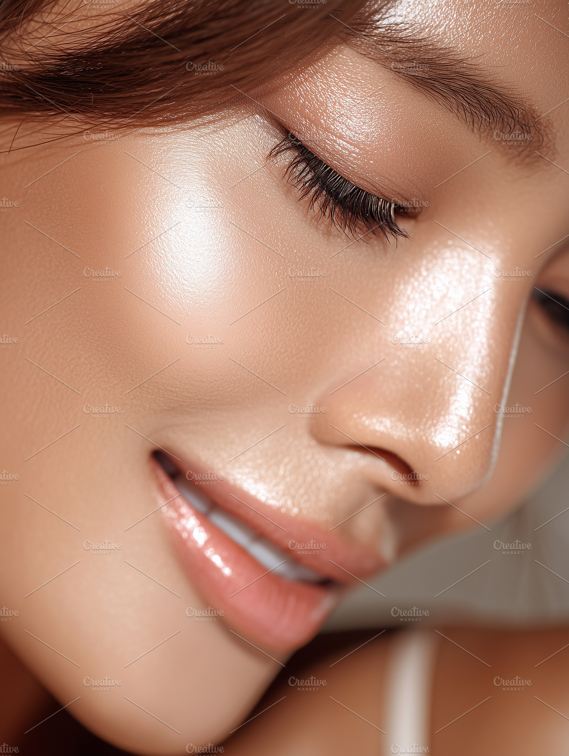 Young woman with flawless glowing, a Beauty & Fashion Photo by MistyDay