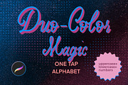 DuoTone Procreate Alphabet Brushes, a Brush Add-On by byJuliaKors (Thumbnail 1 of 5)