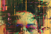 90 Glitch faces, a Person Illustration by Handmadefont (Thumbnail 48 of 94)