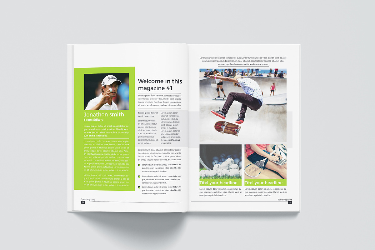 Sport Magazine Template, a Magazine Template by obidullah_01 (Photo 3 of 9)