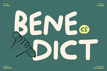 CS Benedict – Messy Handwriting Font