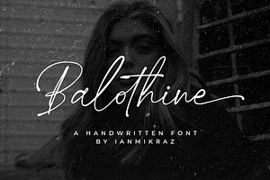 Balothine - Handwriting Font