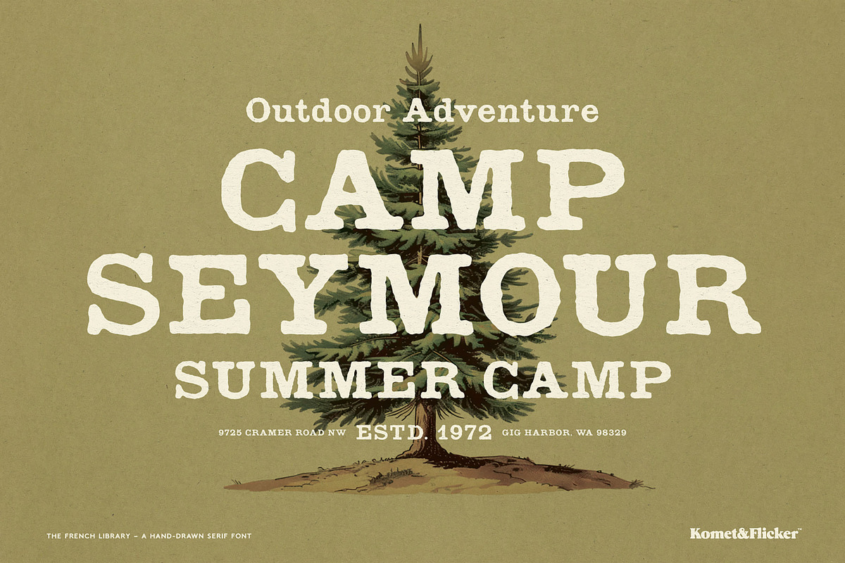 The French Library, a Serif Font by Komet & Flicker (Photo 8 of 14)