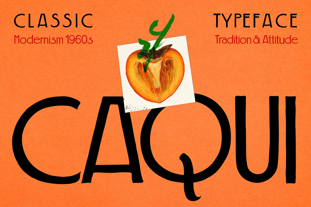 CAQUI — Modern Retro Display Font, a Sans Serif Font by Caio Maia (Photo 5 of 14)