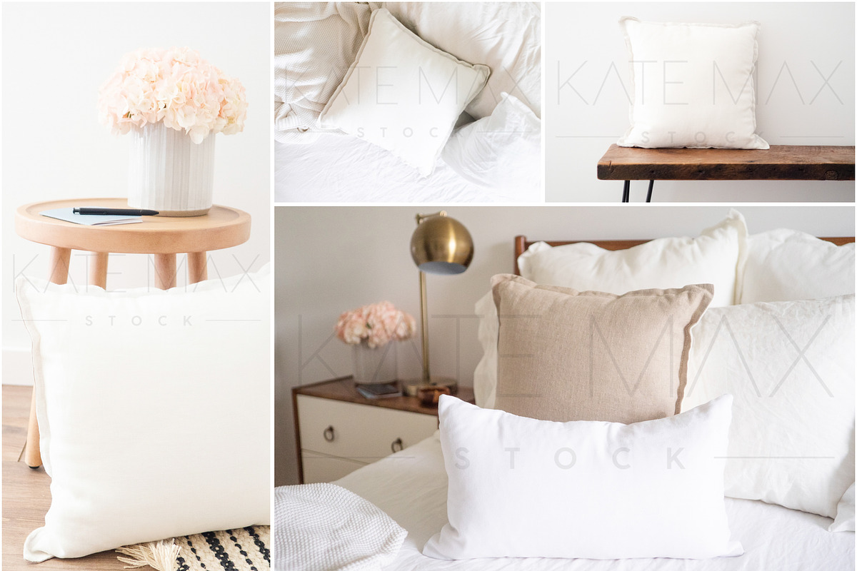 Square and Lumbar Pillow Mockups, a Product Mockup by Styled Stock House (Photo 2 of 4)