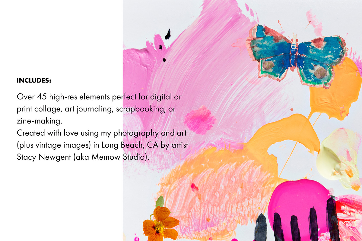 Floral Abstract Collage Kit | PNGs, a Graphic by Memow Studio (Photo 4 of 7)