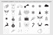 50 Christmas Greeting Cards Set, a Poster Template by Pingebat (Thumbnail 4 of 9)