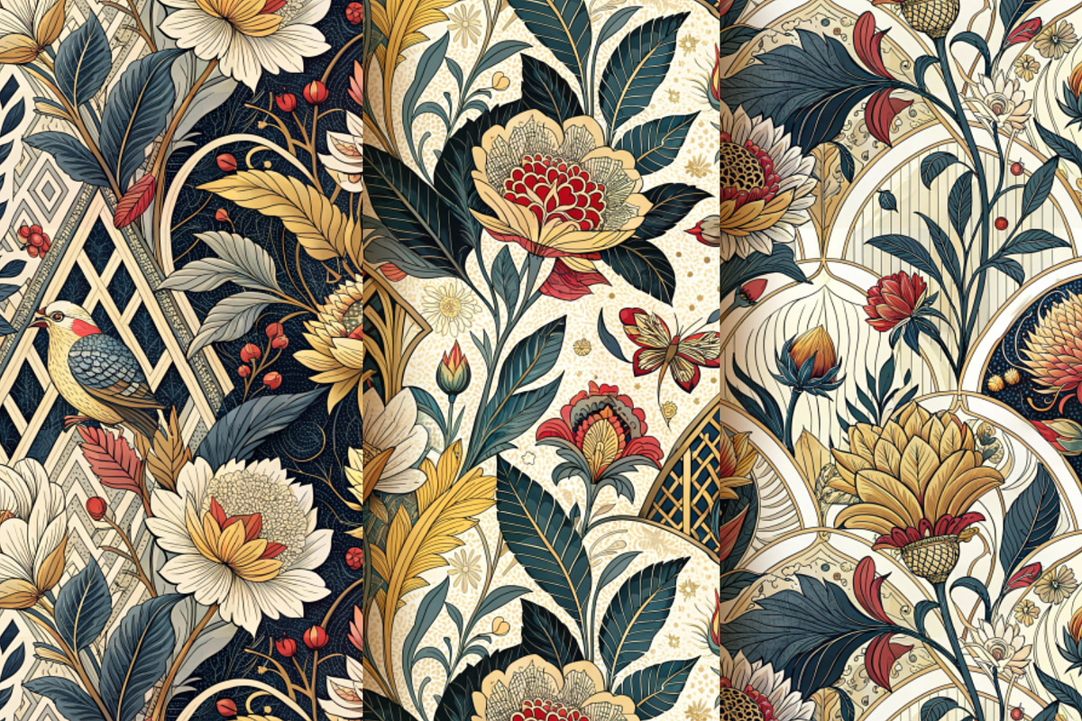 Cool set of Art Deco patterns, a Pattern Graphic by Designs by Helen Trupak (Photo 4 of 5)