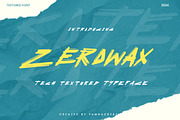 Zerowax - Tech Textured Font, a Handwritten Font by Dhabee (Thumbnail 1 of 12)